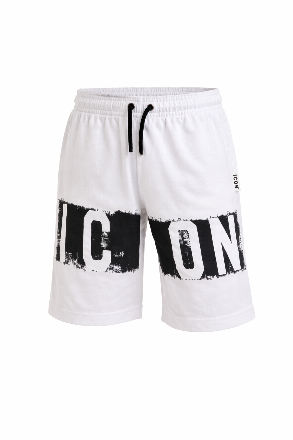 Bermuda ICON ragazzo bianchi con logo – 8-16 anni