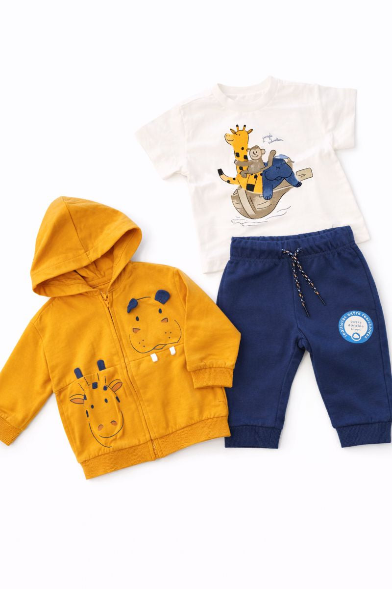 Completo tre pezzi Mayoral con rinforzo ginocchia – Neonato | Primavera Estate