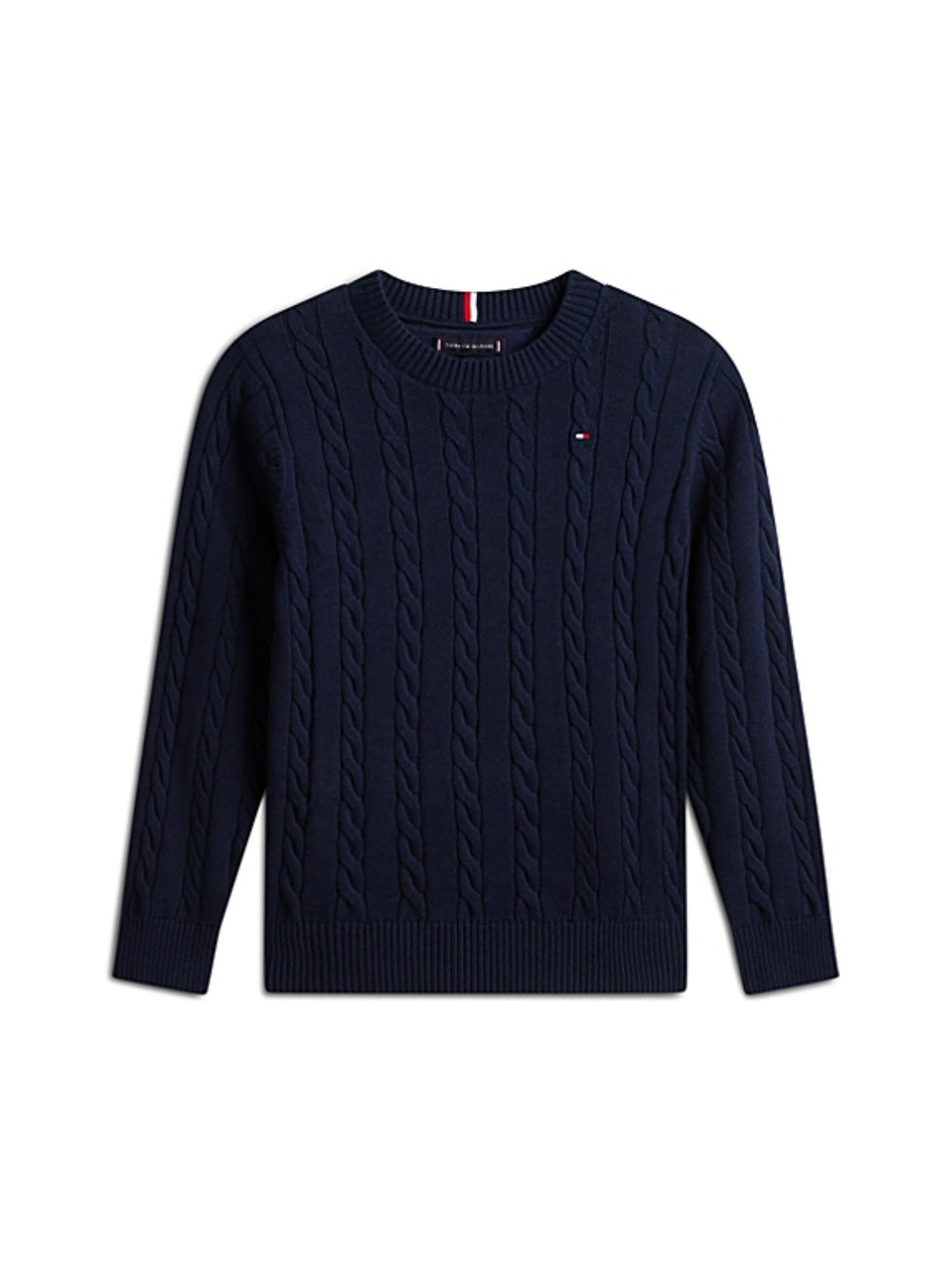 Maglioncino in filo di cotone blu Tommy Hilfiger ragazzo 10-16 anni