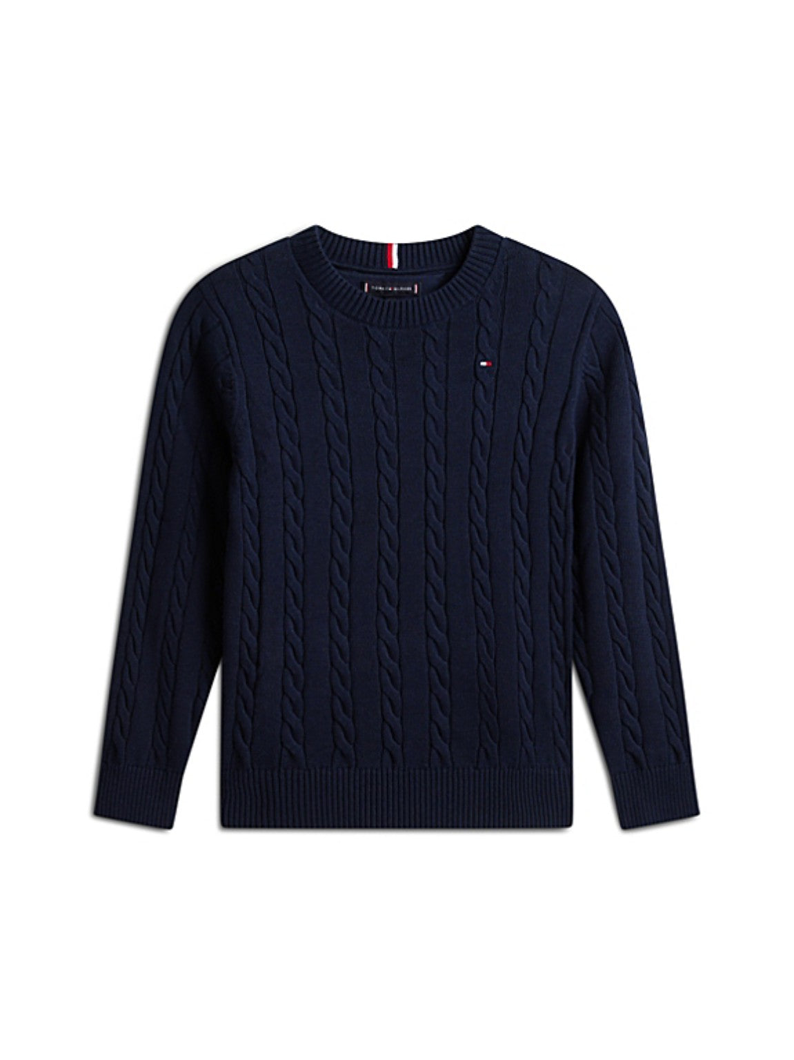 Maglioncino in filo di cotone blu Tommy Hilfiger ragazzo 10-16 anni