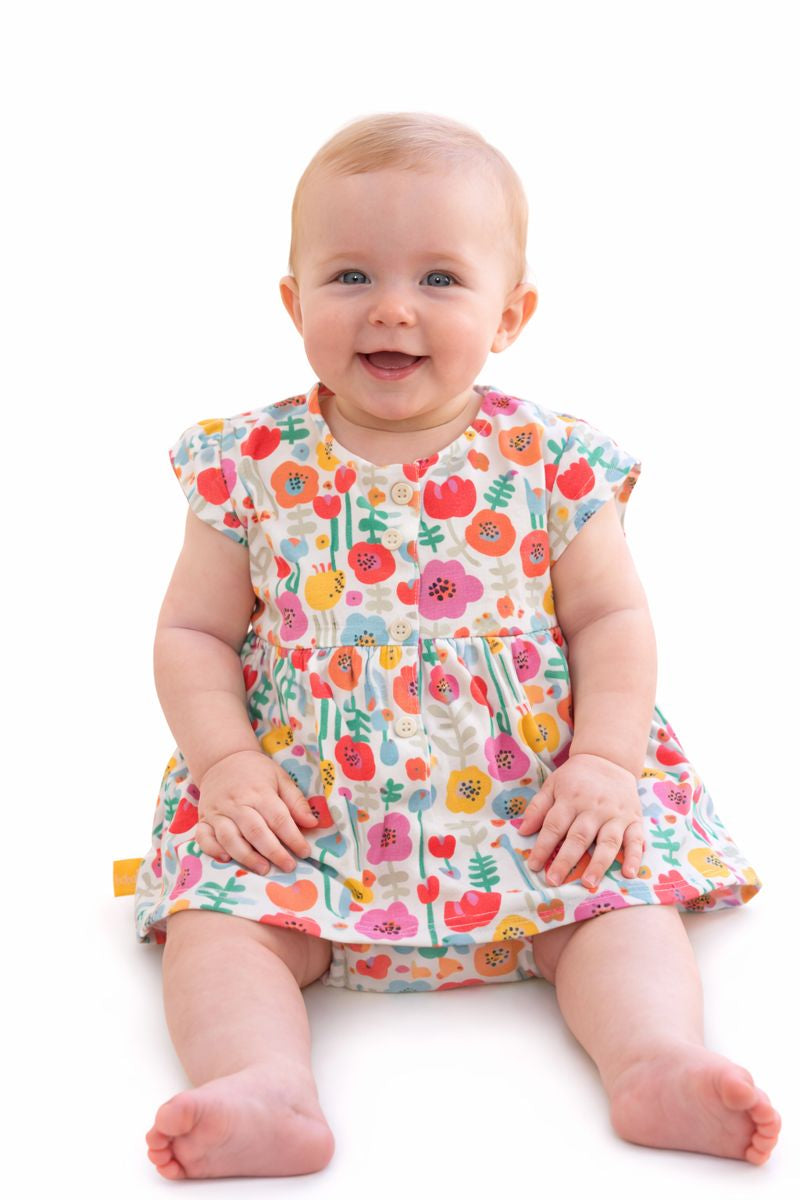 Abito Boboli in cotone con portapannolino – Neonata | Primavera Estate