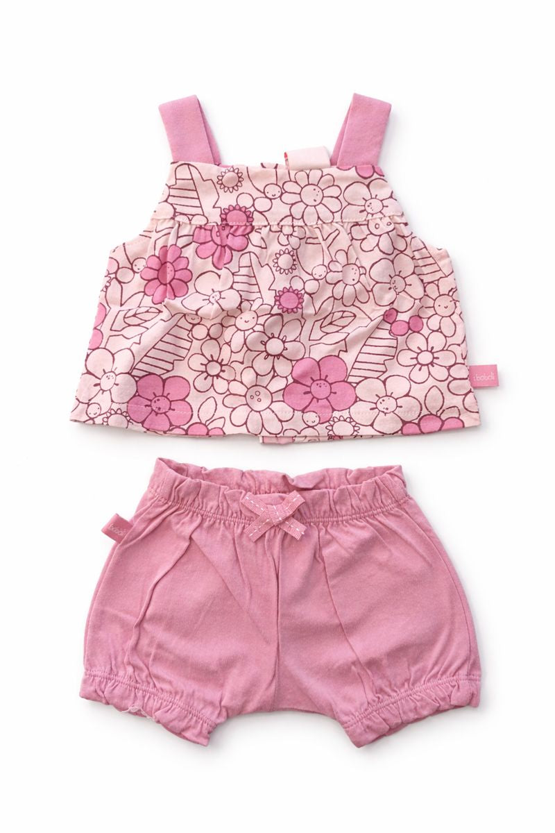 Completo Boboli neonata con top e shorts – Primavera Estate