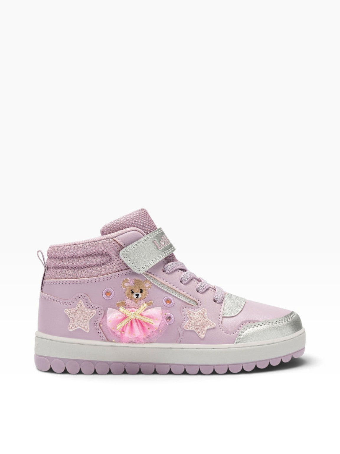 Lelli Kelly Sneakers Alta Orsetto con Luci e Gonnellina Intercambiabile – Rosa | 26-33