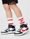 Nike Court Borough Mid 2 – Bambino 28-40 – Nero/Bianco/Rosso/Blu