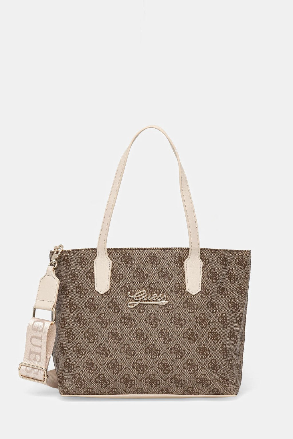 Borsa Guess shopper con logo all over per ragazza