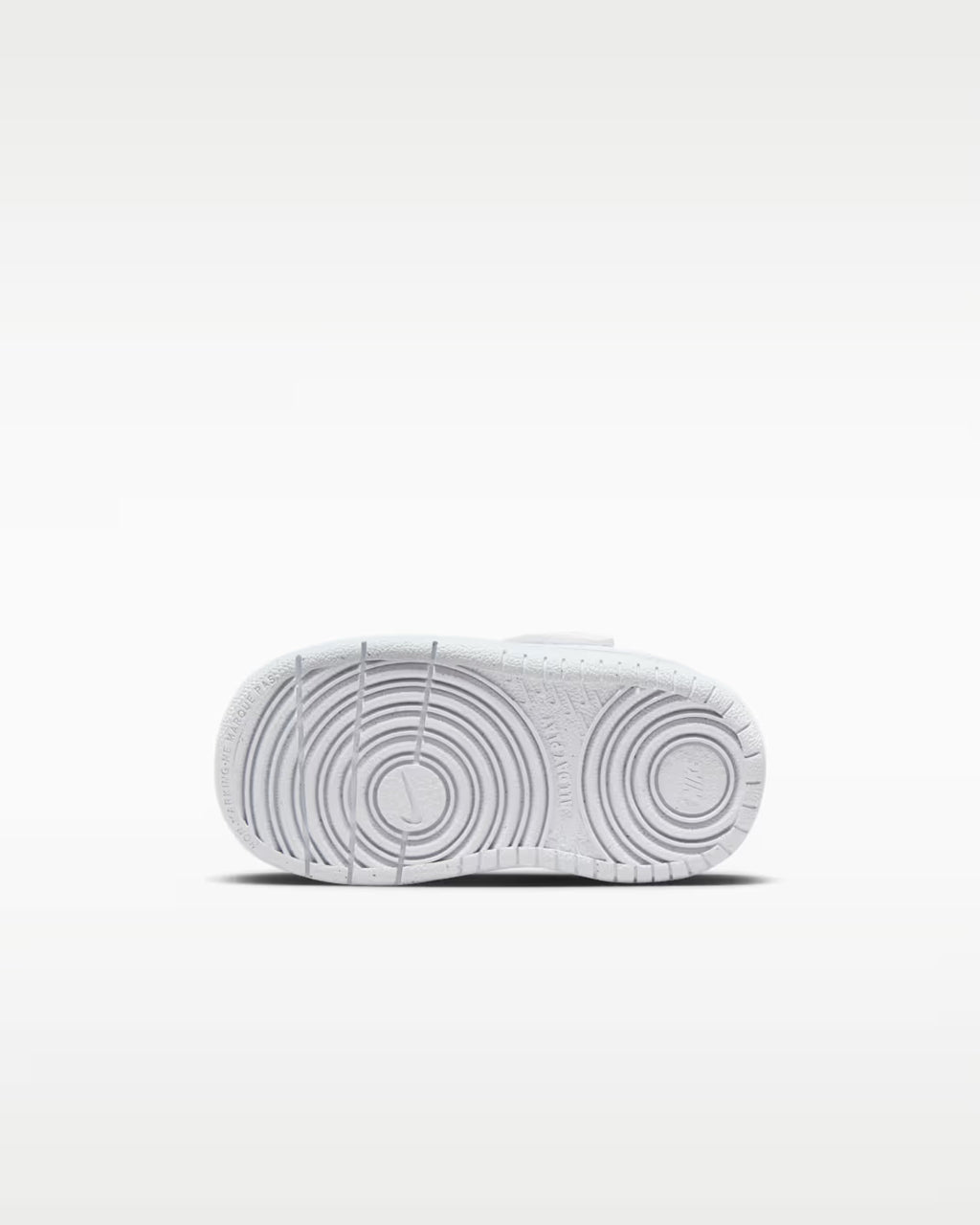 neakers Nike bianche con strappo e lacci elasticizzati neonato