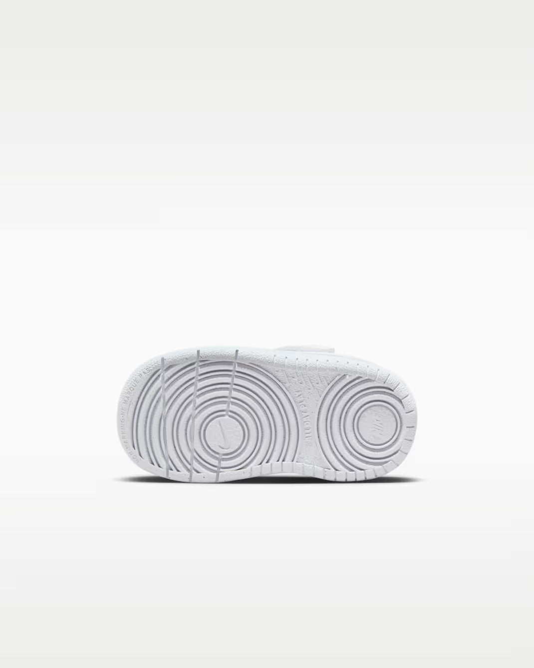 neakers Nike bianche con strappo e lacci elasticizzati neonato