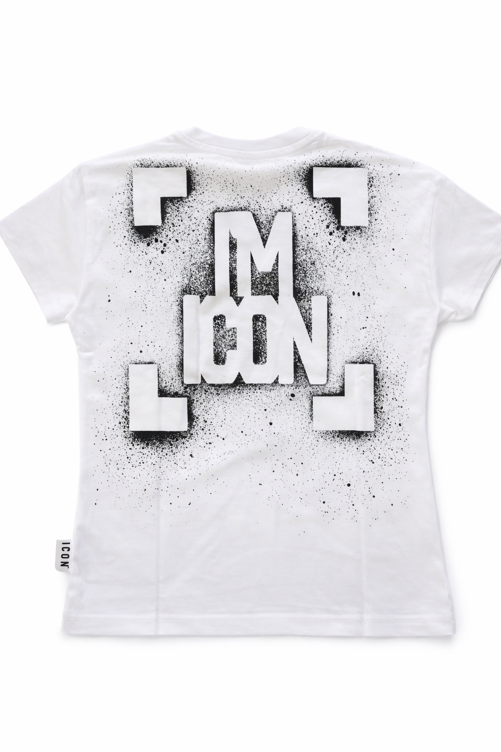 T-shirt ICON con stampa posteriore effetto spray – Ragazzo 8-16 anni