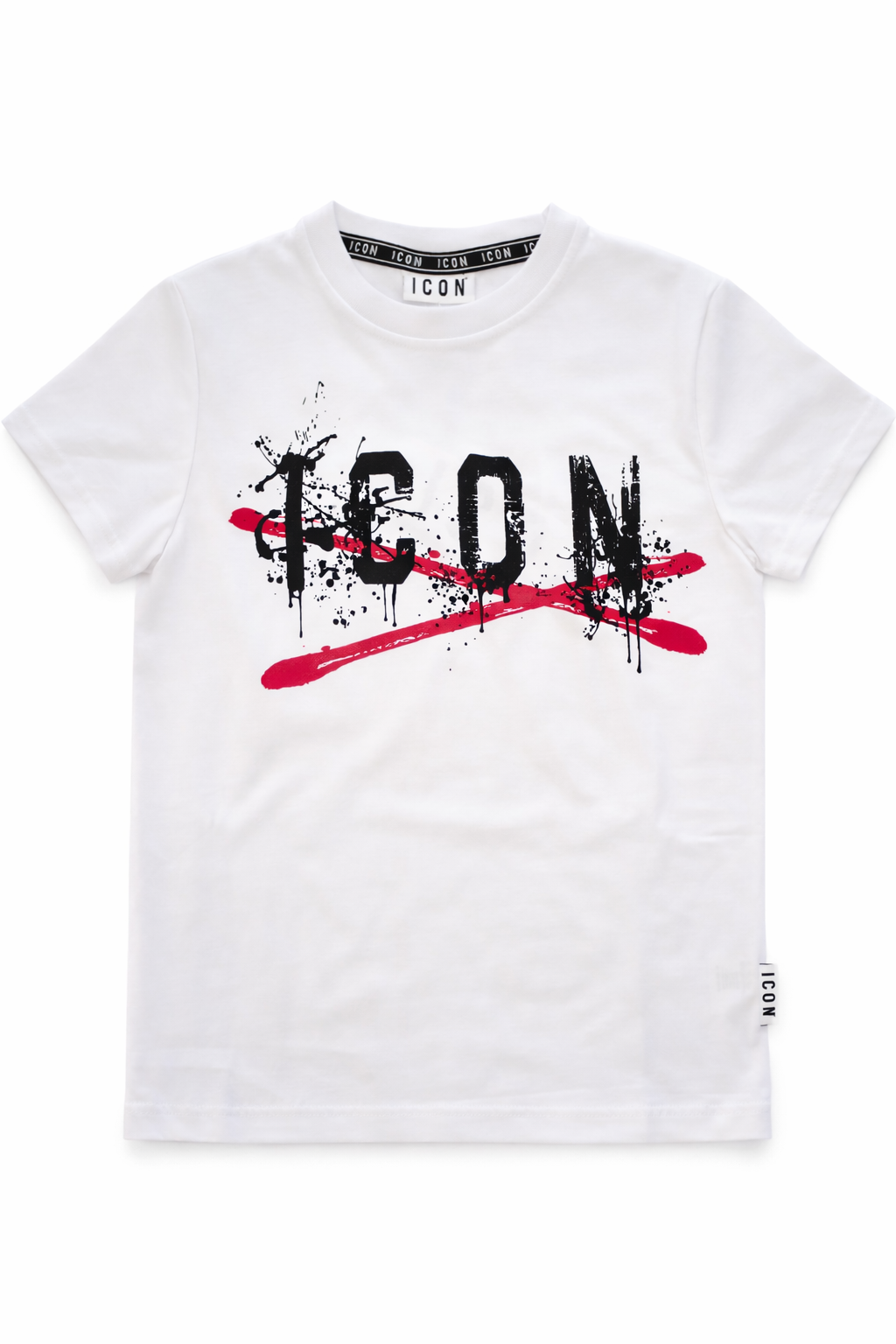 T-shirt ICON ragazzo bianca con stampa logo street – 8-16 anni