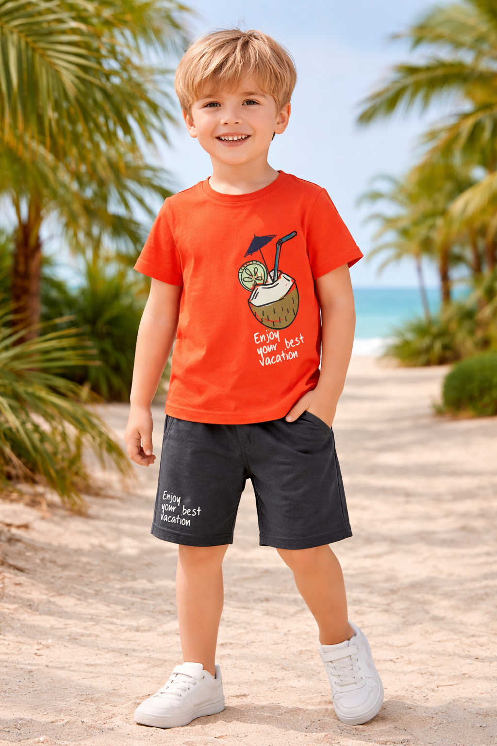 Completo bambino Sarabanda 3–8 anni in cotone