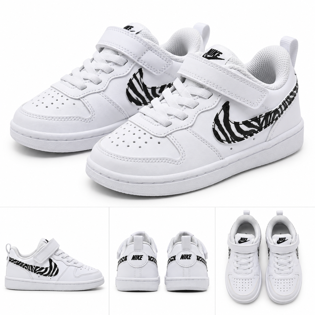 Nike Court Borough Low PRT – Zebra | dal 28 al 35