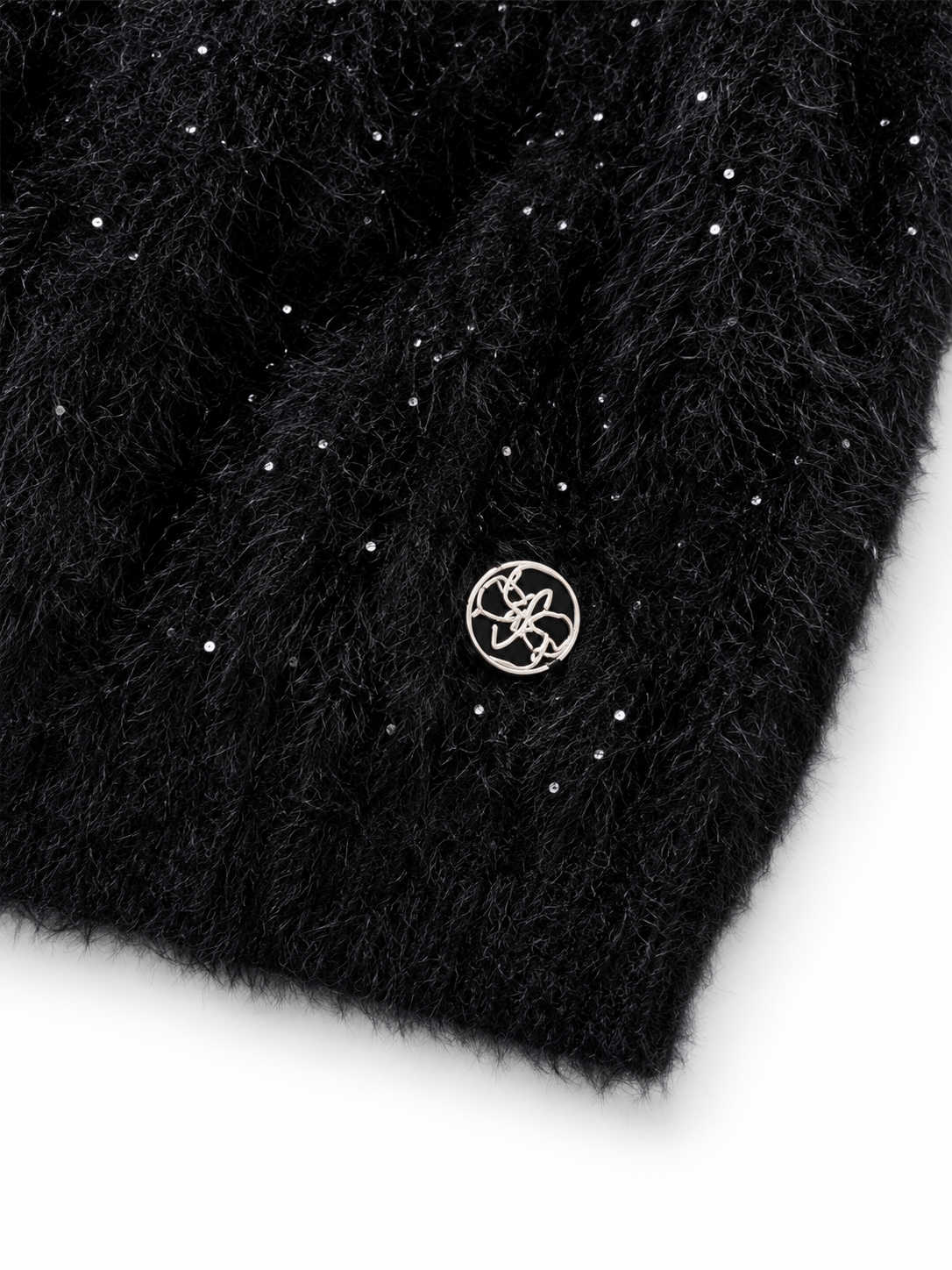 Maglioncino Guess nero effetto peluche con collo alto | 12-16 anni | Nuova Collezione Autunno Inverno