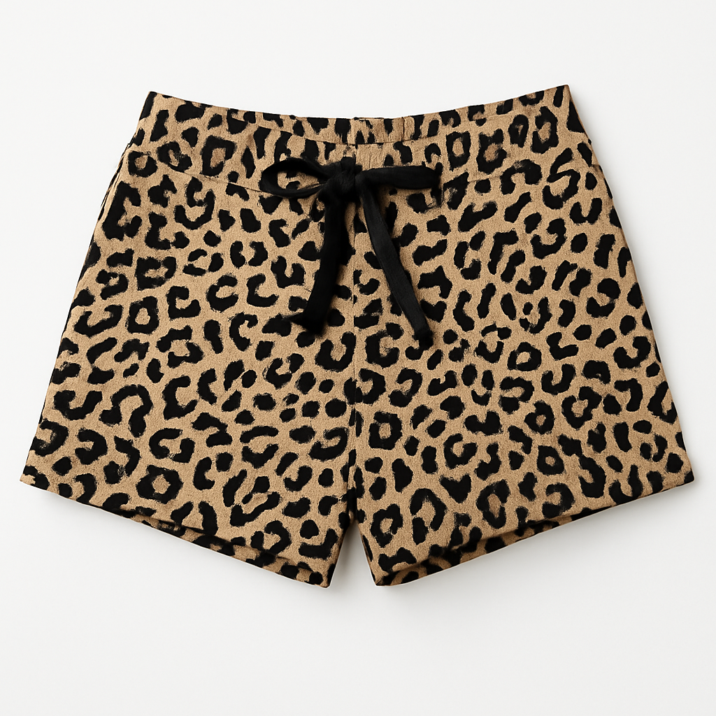 Pantaloncino Guess ragazza in cotone fantasia animalier