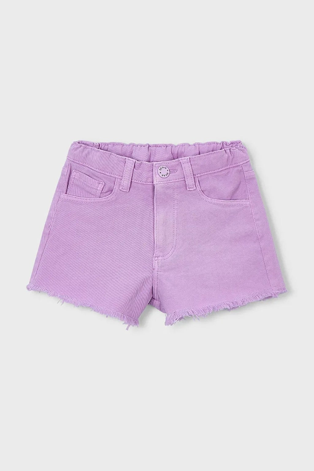 Pantaloncino Mayoral in denim lilla – bambina 3-10 anni – Primavera Estate