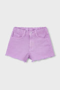 Pantaloncino Mayoral in denim lilla – bambina 3-10 anni – Primavera Estate
