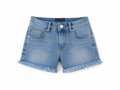 Shorts jeans Sarabanda bambina 3-8 anni elasticizzati con vita regolabile
