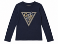 T-shirt Guess a maniche lunghe con logo – 10/16 anni