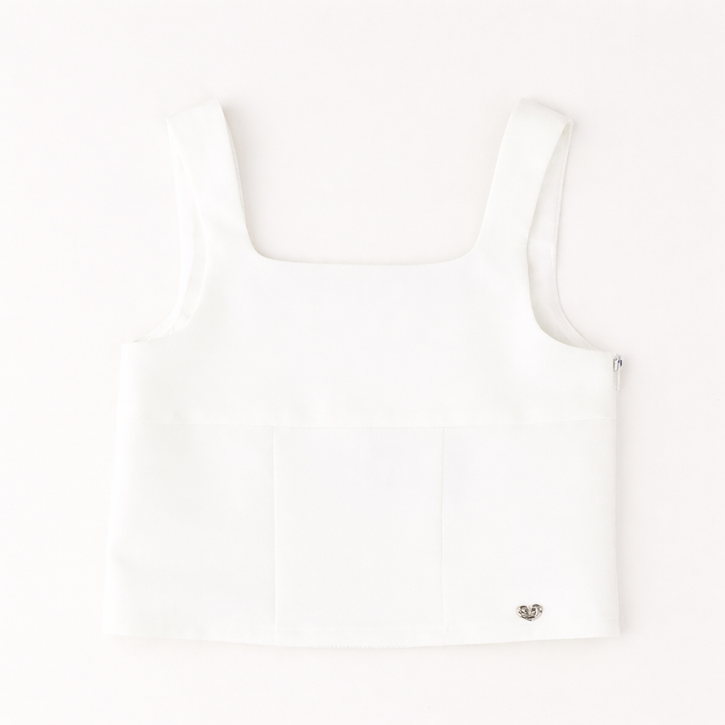 Top elegante ragazza Sarabanda avorio – Coordinato cerimonia