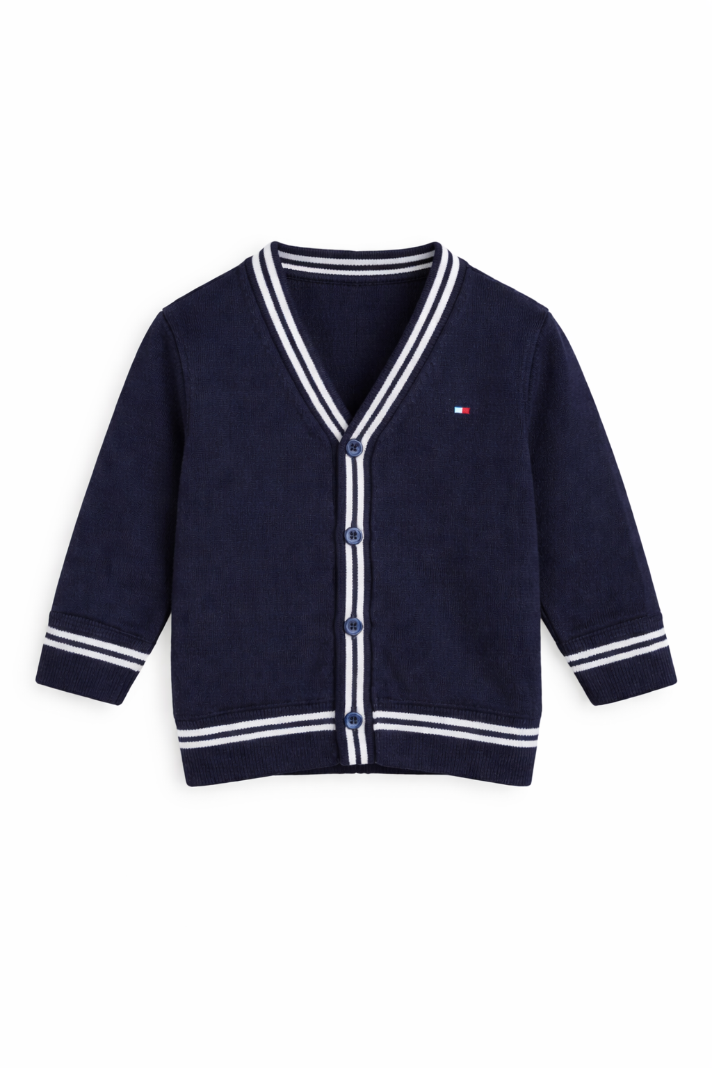 Cardigan bambino Tommy Hilfiger 3–7 anni in cotone blu