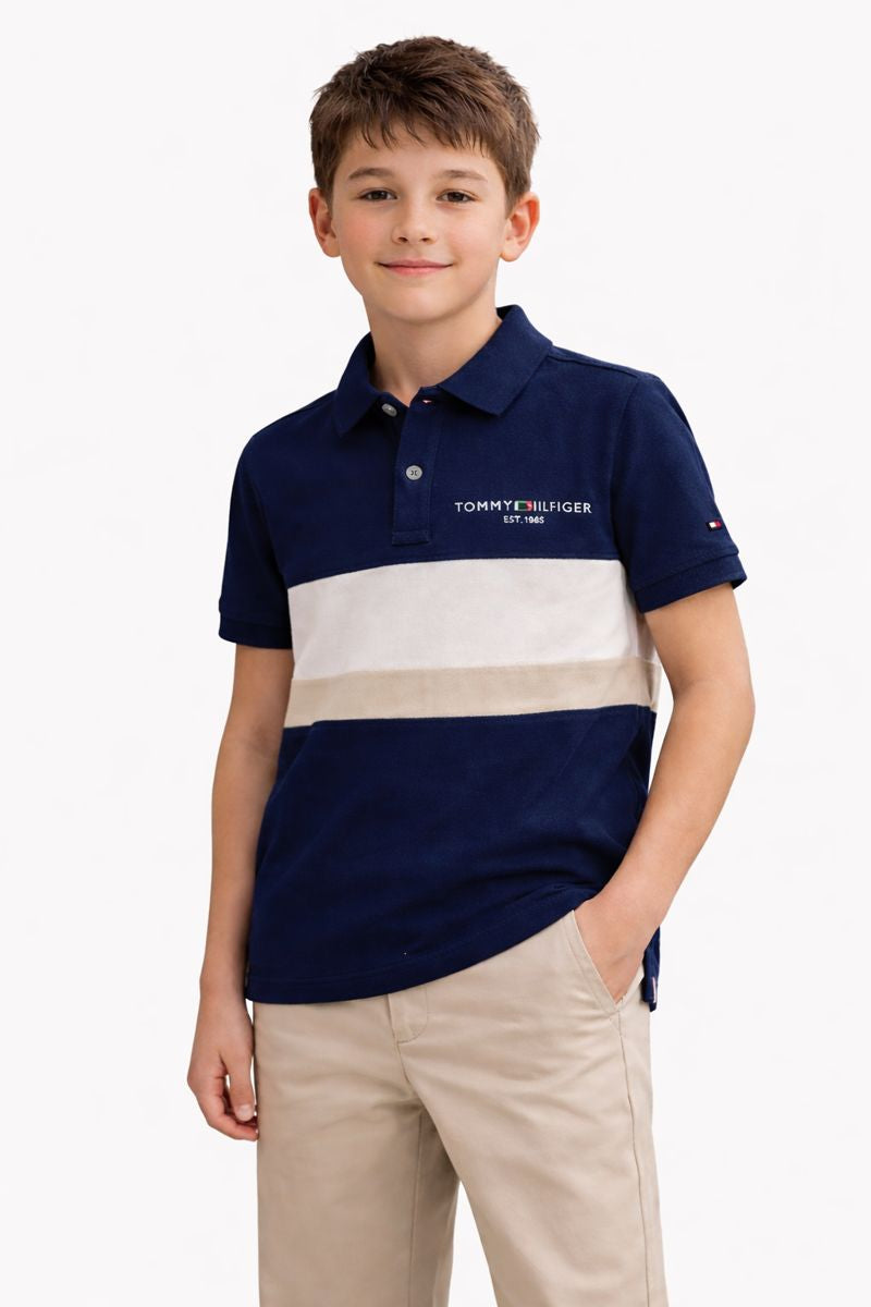 Polo Tommy Hilfiger ragazzo 8–16 anni in cotone – ideale per cerimonia