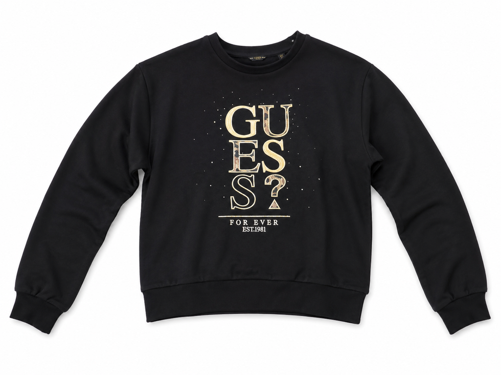 Felpa Guess girocollo felpata con stampa logo | 12-16 anni | Nuova Collezione Autunno Inverno