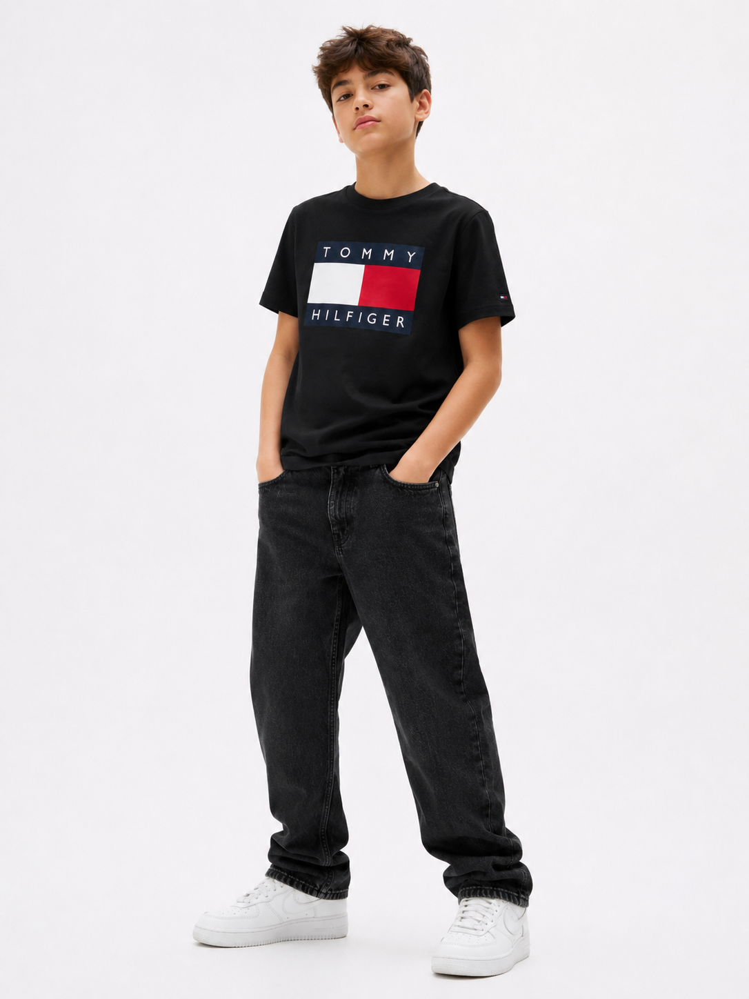 Jeans nero  Tommy Hilfiger ragazzo 10-16 anni