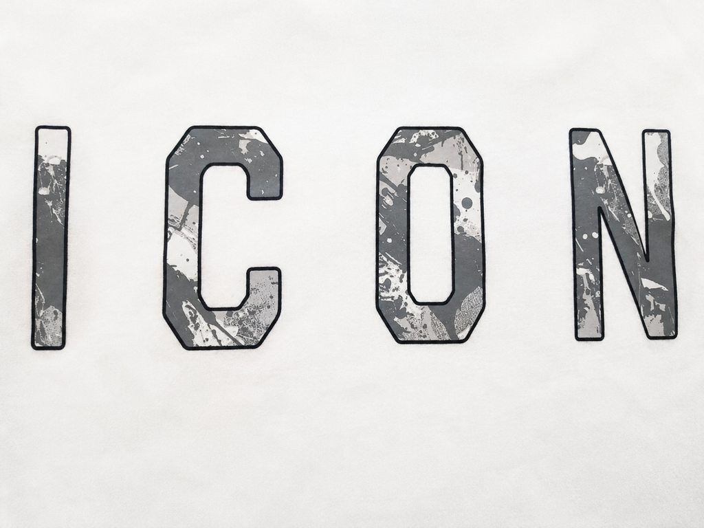 T-shirt ICON bianca in cotone con stampa logo – Ragazzo 10-16 anni