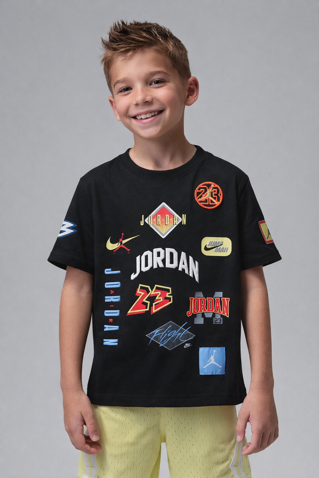 T-shirt Jordan ragazzo 8-15 anni stampa logo