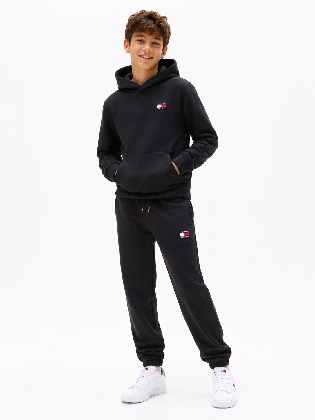 Felpa con cappuccio Tommy Hilfiger ragazzo
